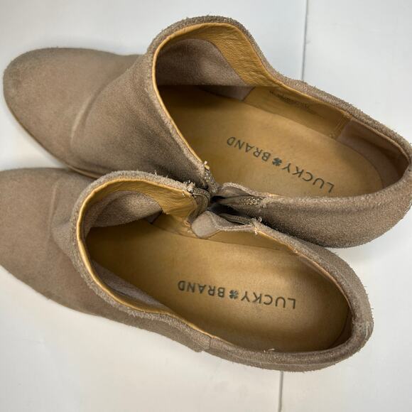Lucky Brand Brett Suede Booties - Size 6 - Picture 3 of 5